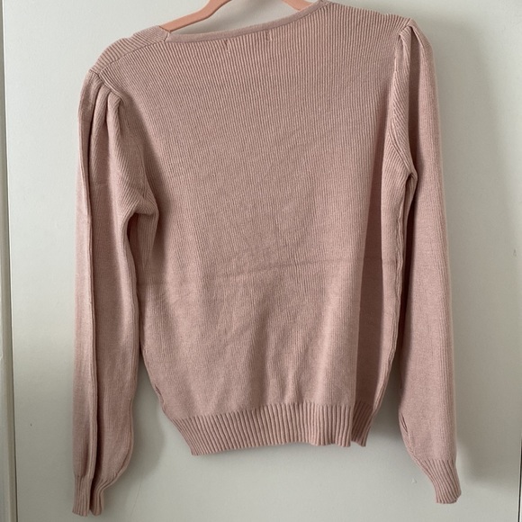 NEW Blush Light Sweater w/ Ruched - Picture 2 of 5
